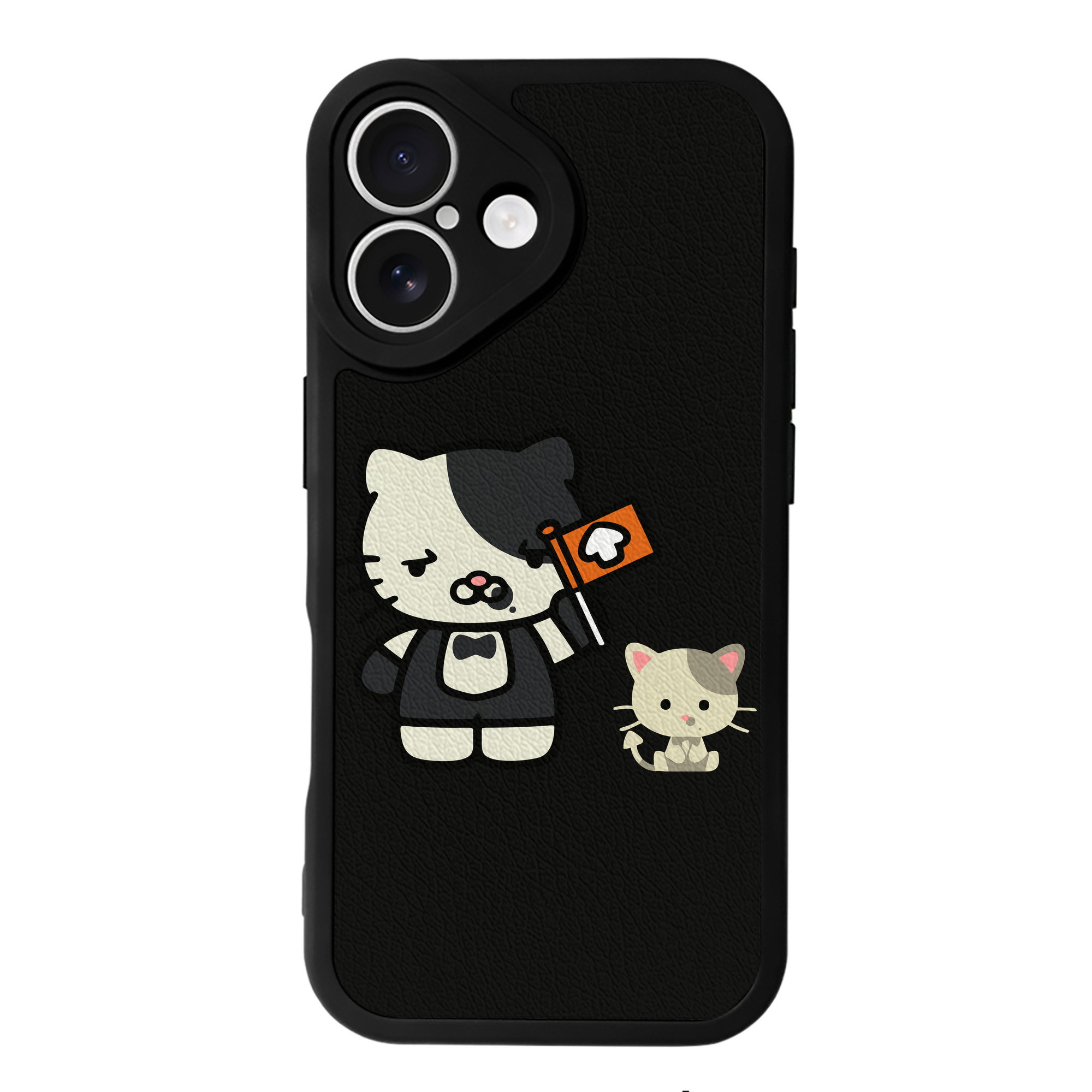 （画像用） Hello Kitty ハローキティ 【iPhone 16シリーズ対応】シリコンスマホケース（レザー調） 材質：シリコン
